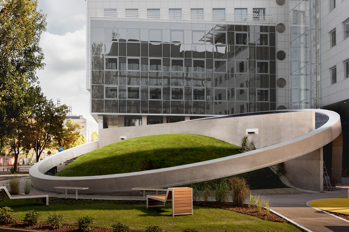 amphitheatre concrete cultural Landscape mode:lina modelina architekci Office poland warsaw