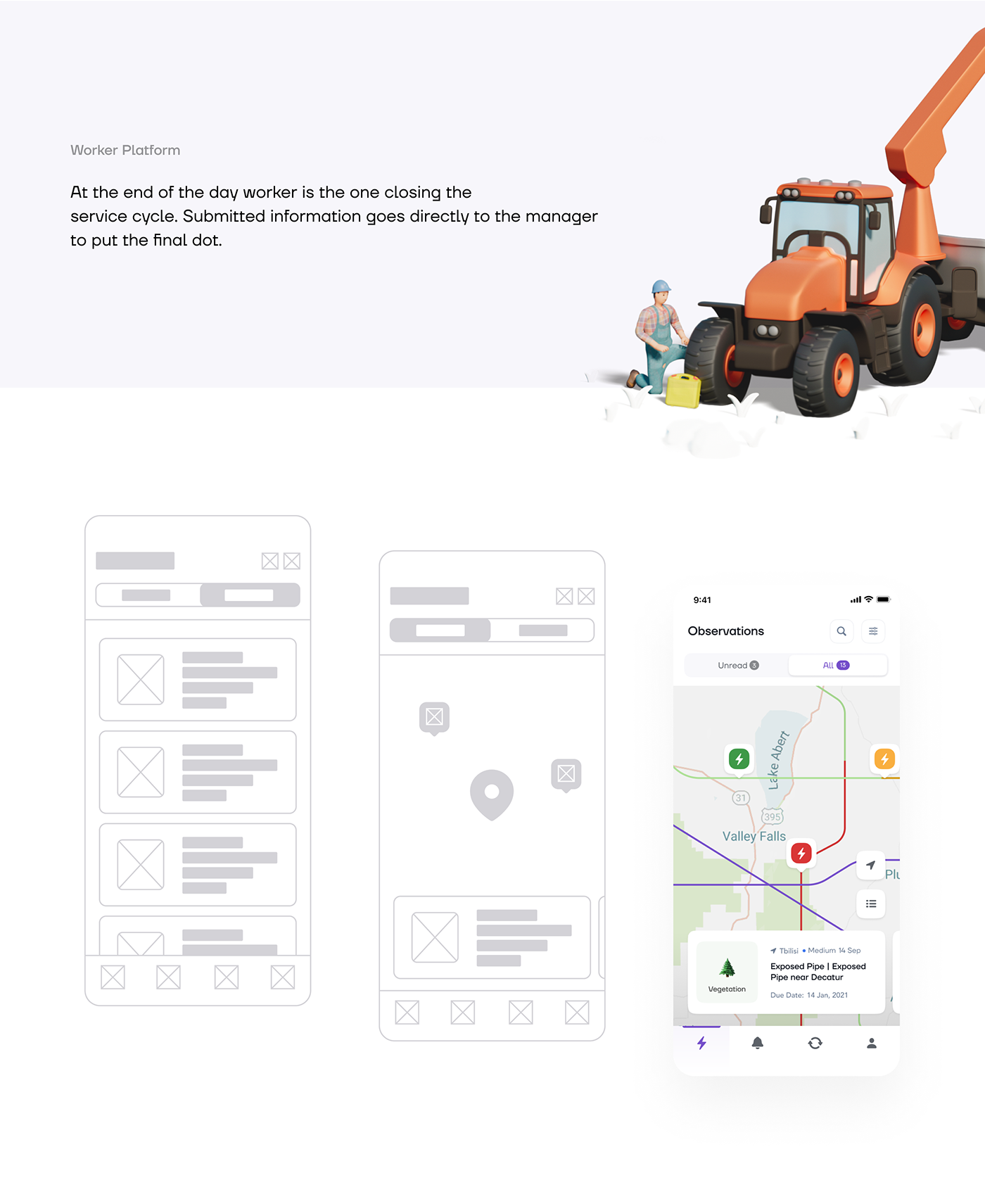 3D dashboard Interface mobile product design  SAAS UI ux app UI/UX
