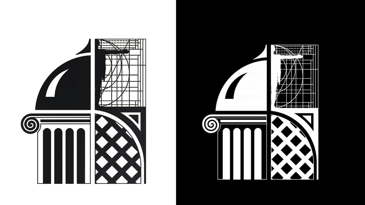logo Competition zarqa University history architecture column arches dome historical