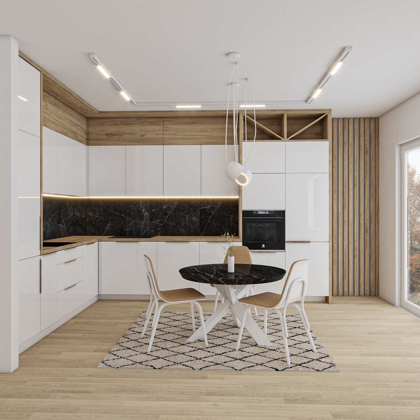 architecture interiordesign kitchen kitchendesign Render visualization vray