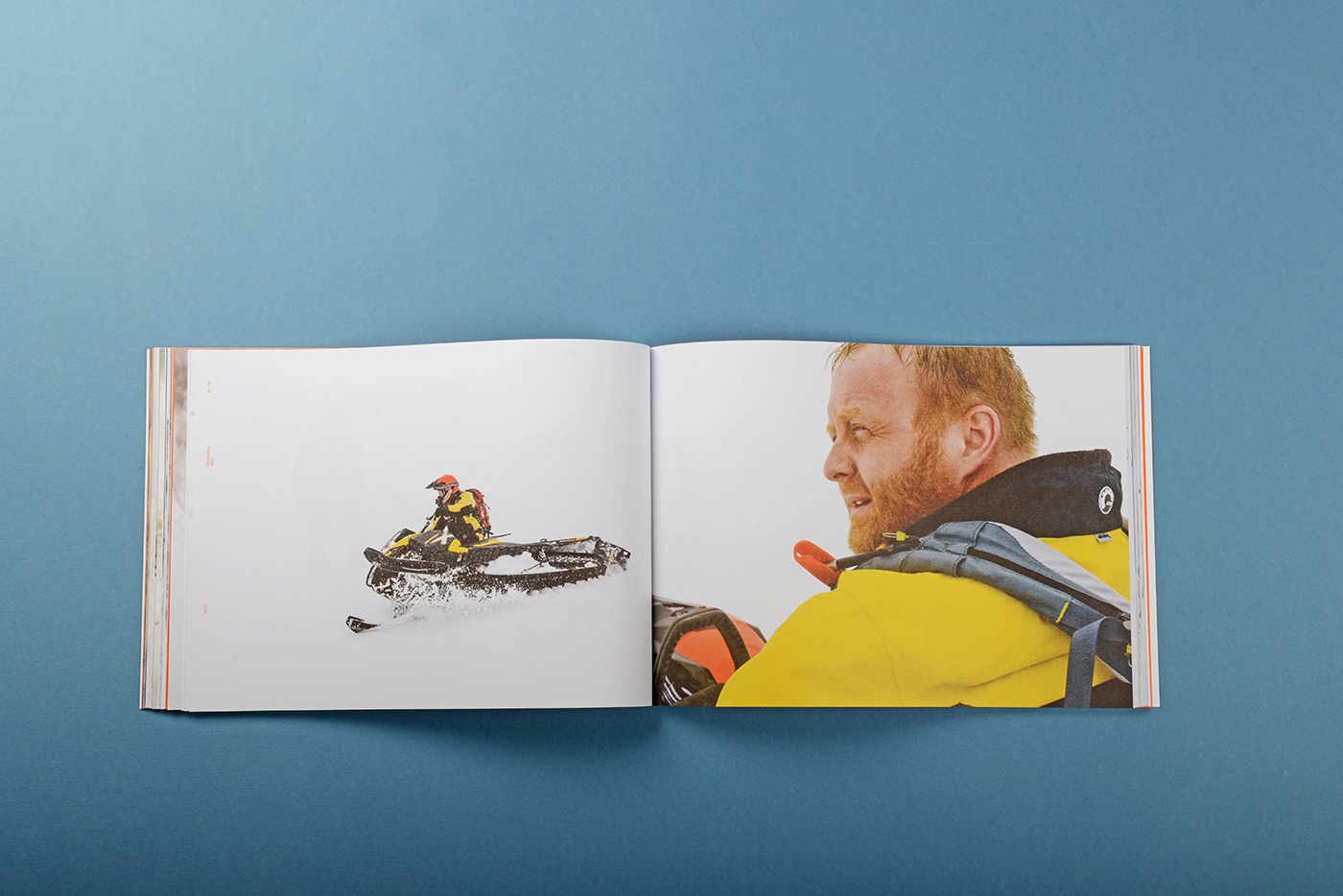print book Album photoalbum 29production kuzmichev Rosan snowmobiles Sleds Nature mountains editorial