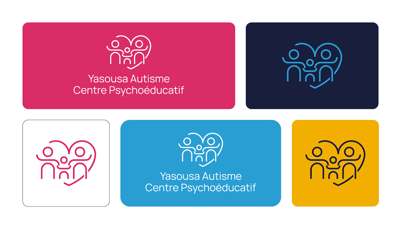 autism awareness brand identity center children colorful Education Logo Design Love