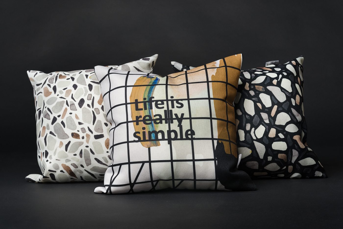 kononenko id decor decoration pillows pillow textile home accessories luxury terazzo