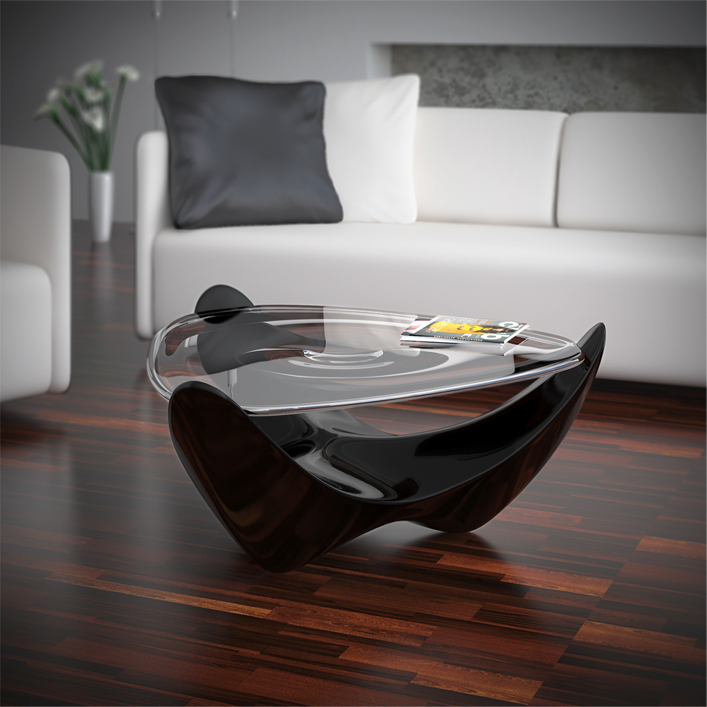 coffee table living room concept furniture glass top industrial design 