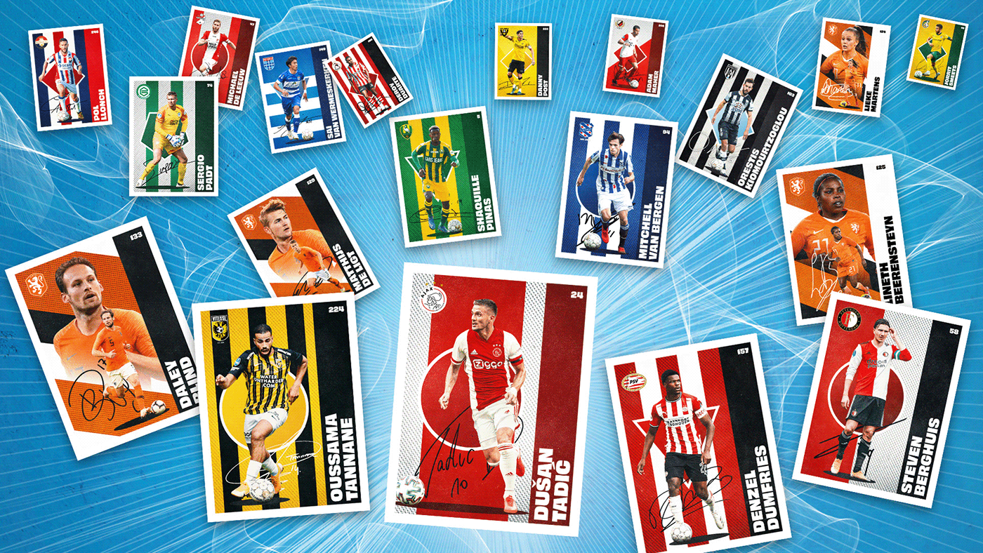 Albert Heijn collectible football football stickers soccer sports stickers trading cards eredivisie Supermarket