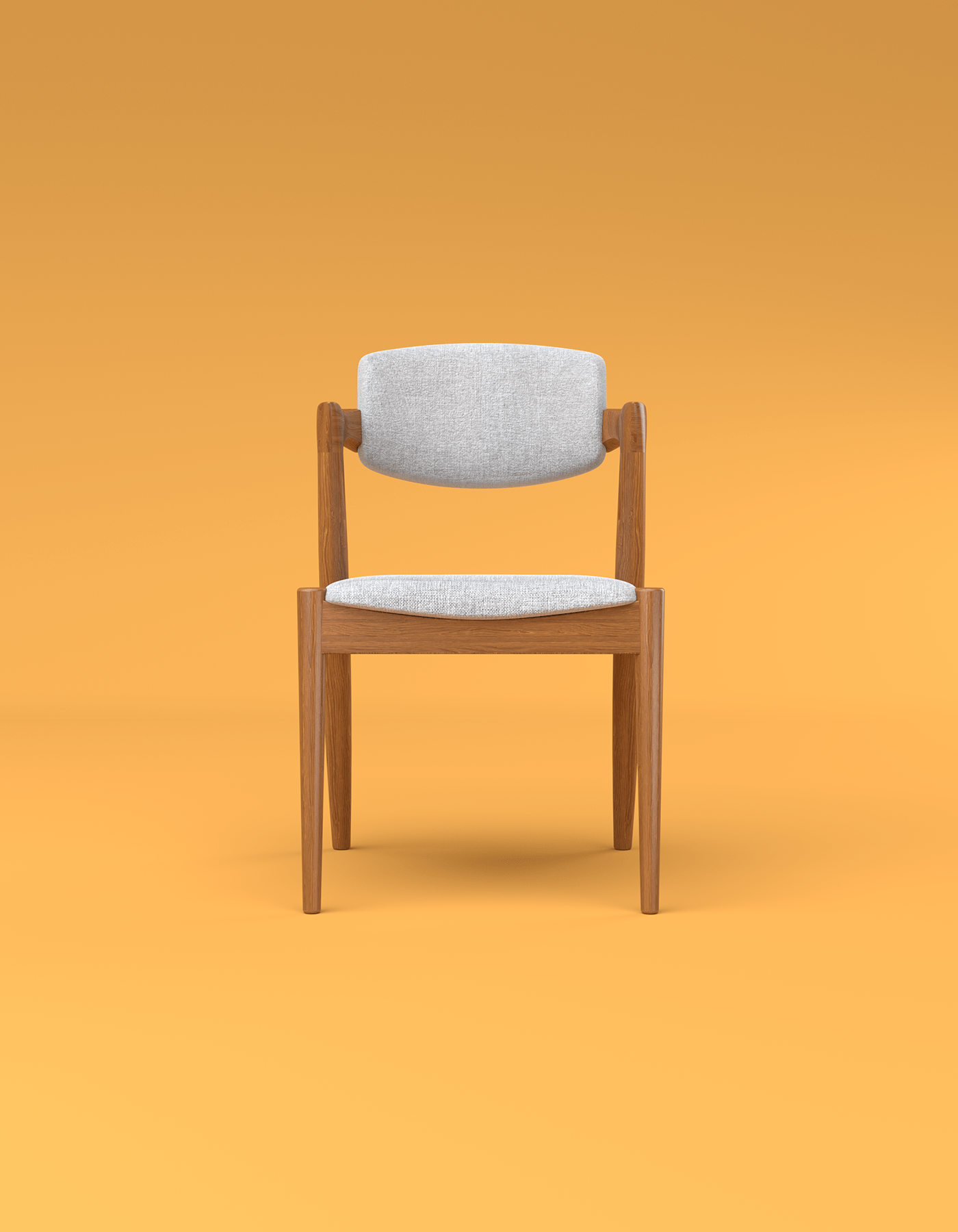 chair 3D wood industrial design solid modern Render