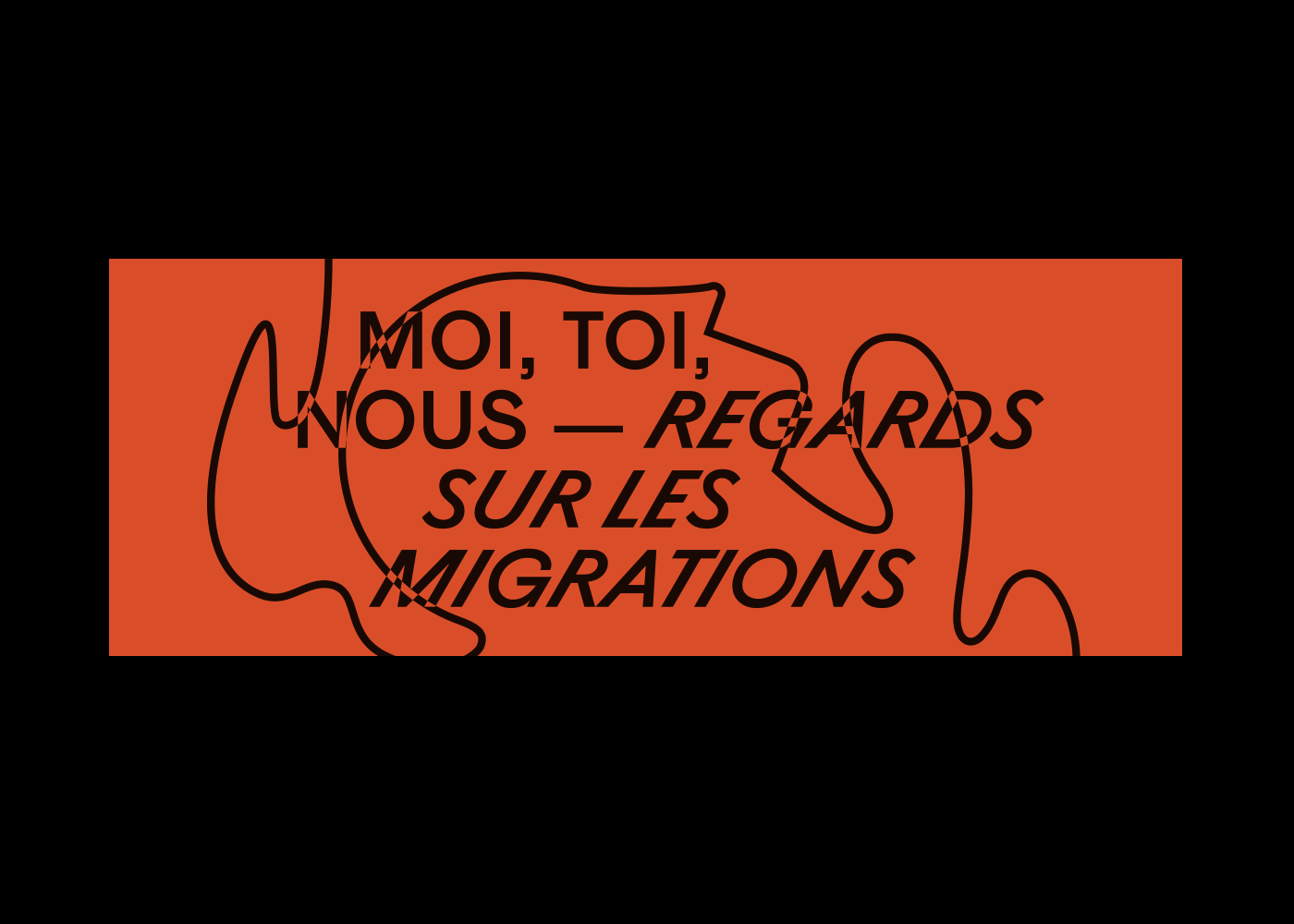 Ethics migration University borders typography   humans Duotone ehtical poster flyer
