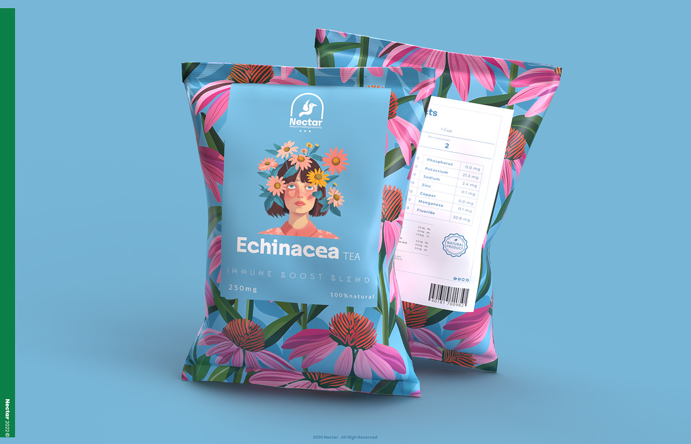 tea nature-inspired branding  visual identity Brand Design Graphic Designer vibrant logo Coffee nectar