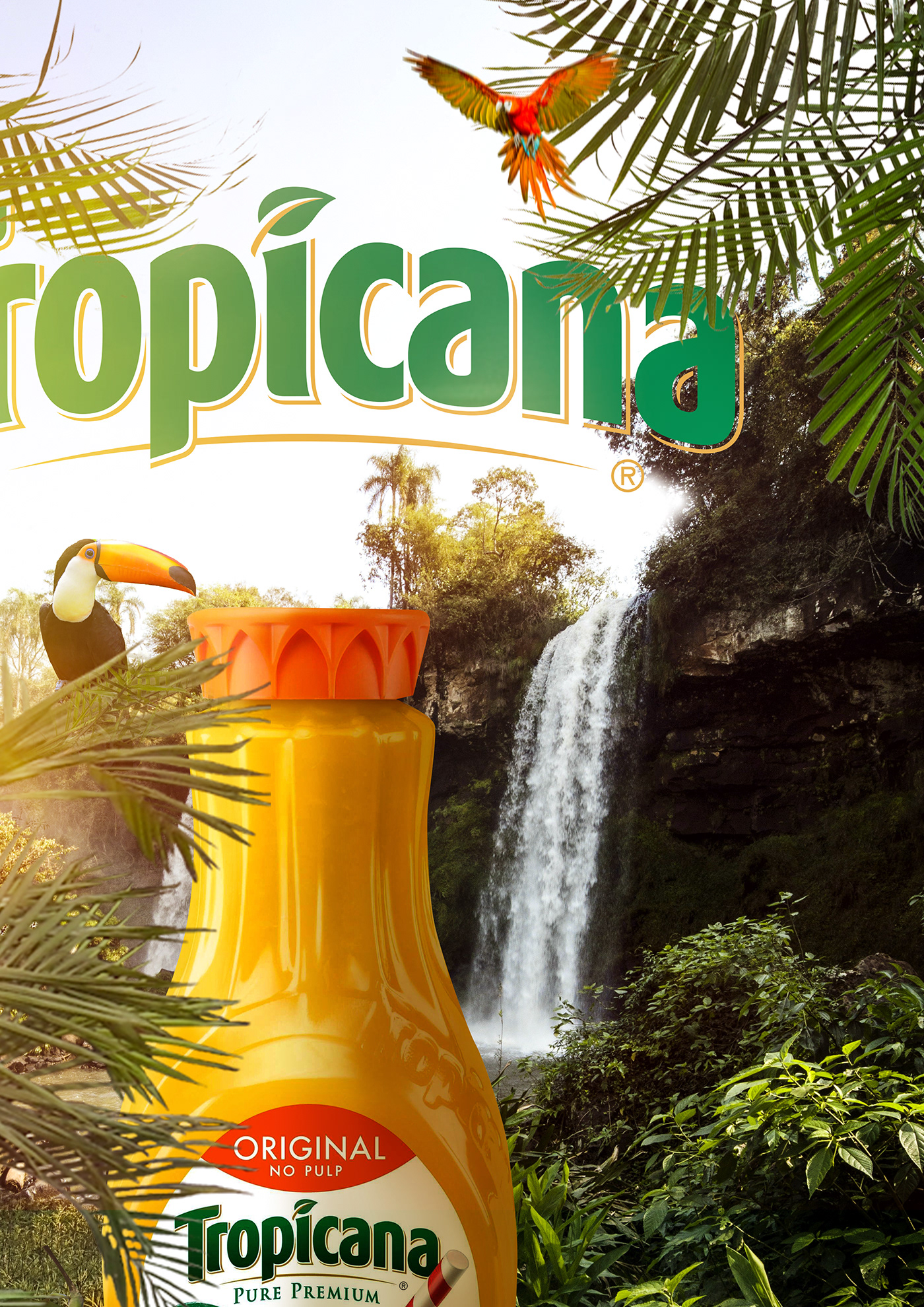 advertise Advertising  billboard graphic juice manipulation Nature orange poster Tropicana
