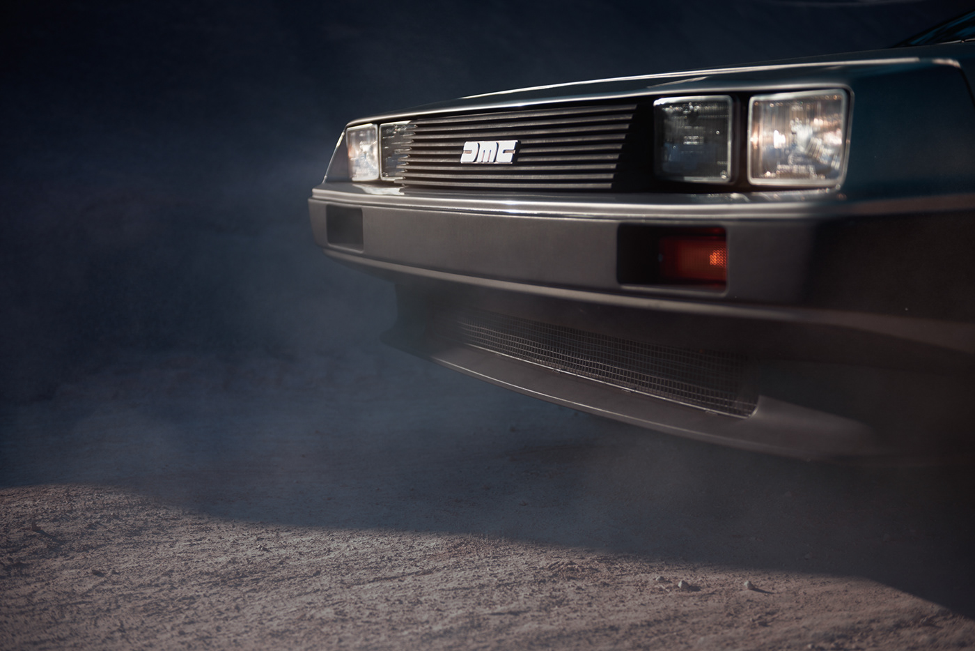 automotive   car DeLorean Scifi back to the future DAWN science fiction blue hour classic car