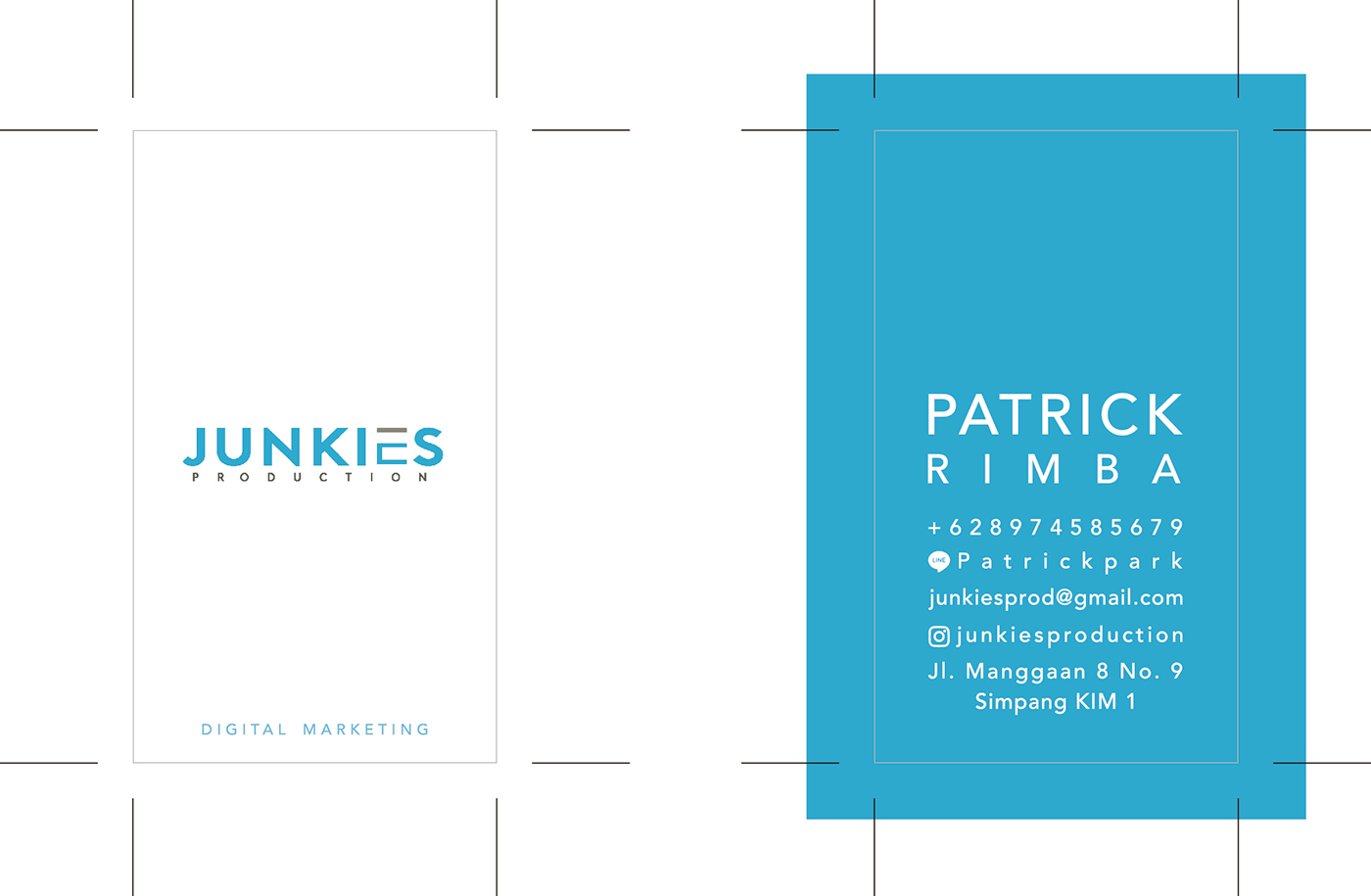 junkies production Junkies business card namecard