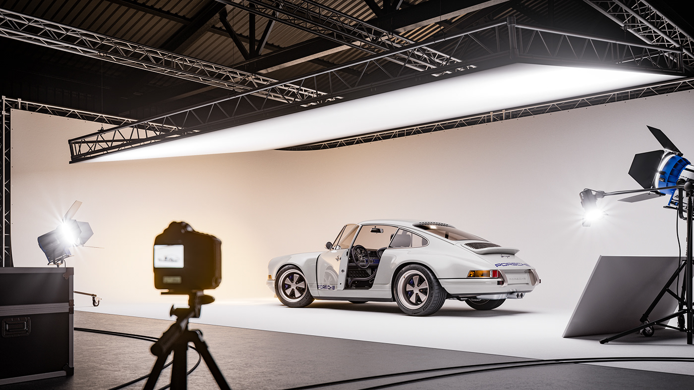 Porsche Singer studio 911 993 Singer 911 AutomotiveCGI Render 3ds max corona render 