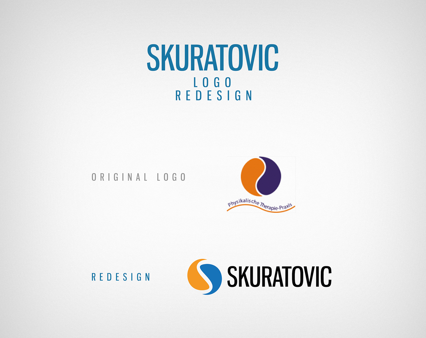 logo redesign Website Webdesign UI modern flat skuratovic physiotherapist