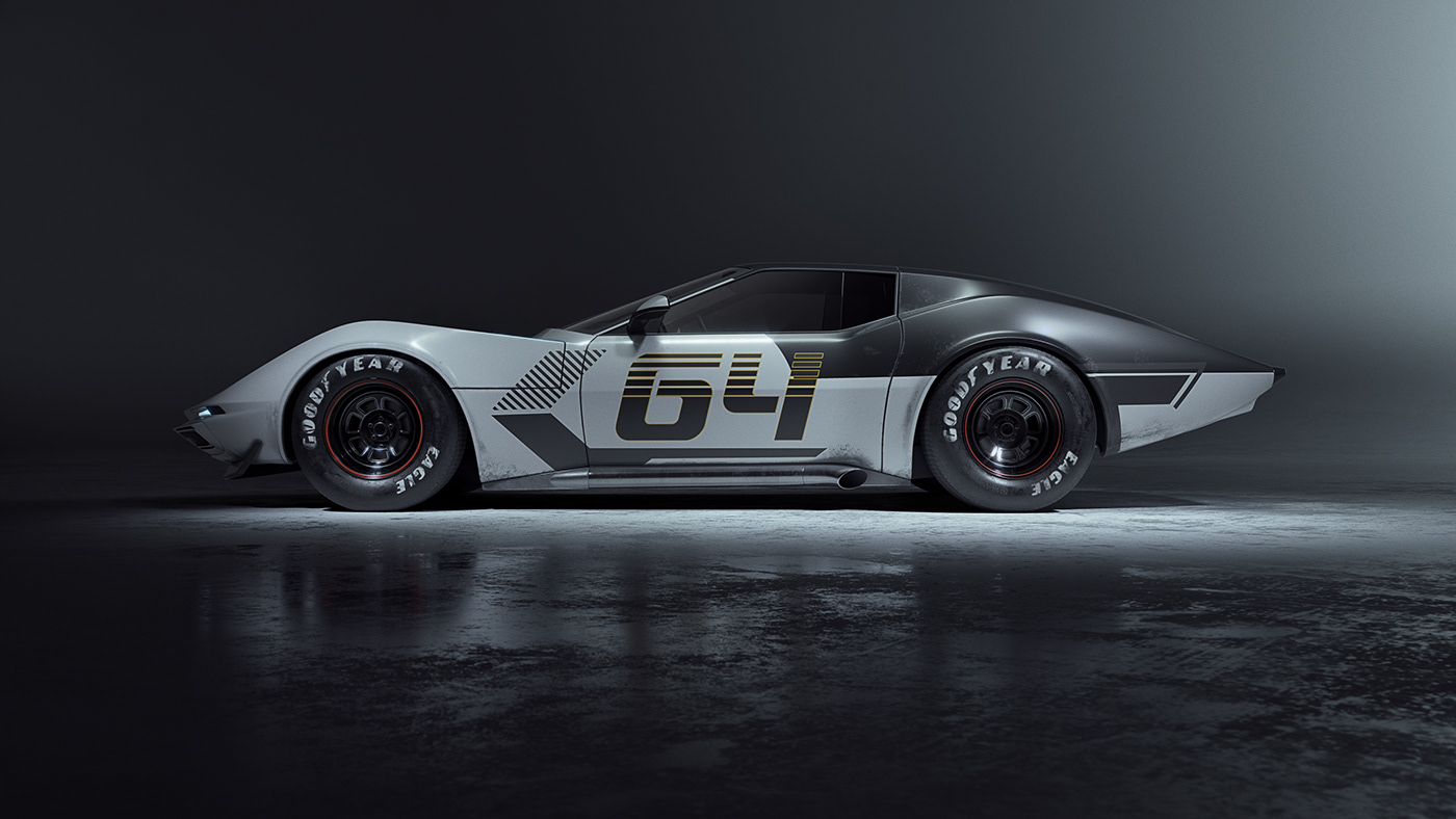 3D car cardesign corona render  design modeling racecar Render Vehicle CGI