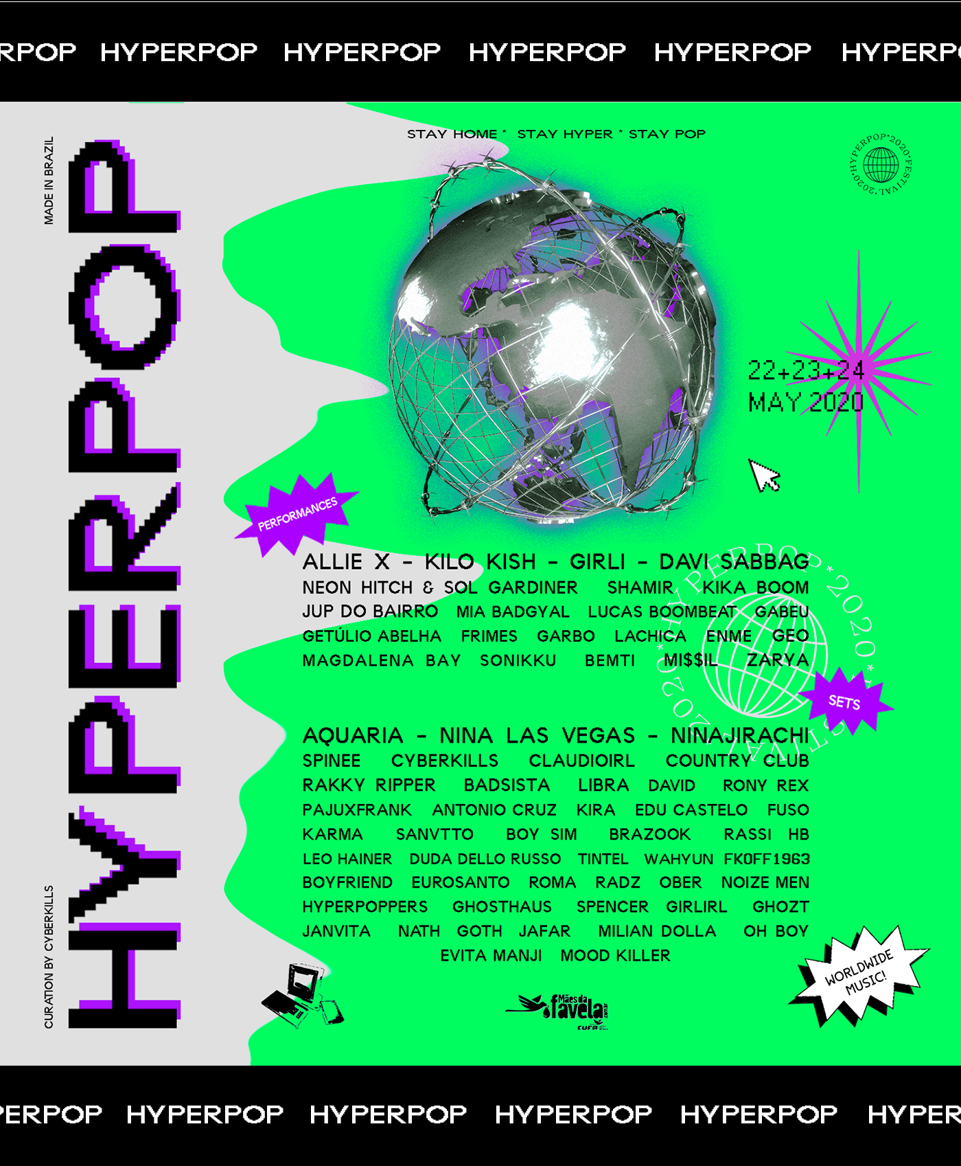 branding  festival hyperpop visual identity
