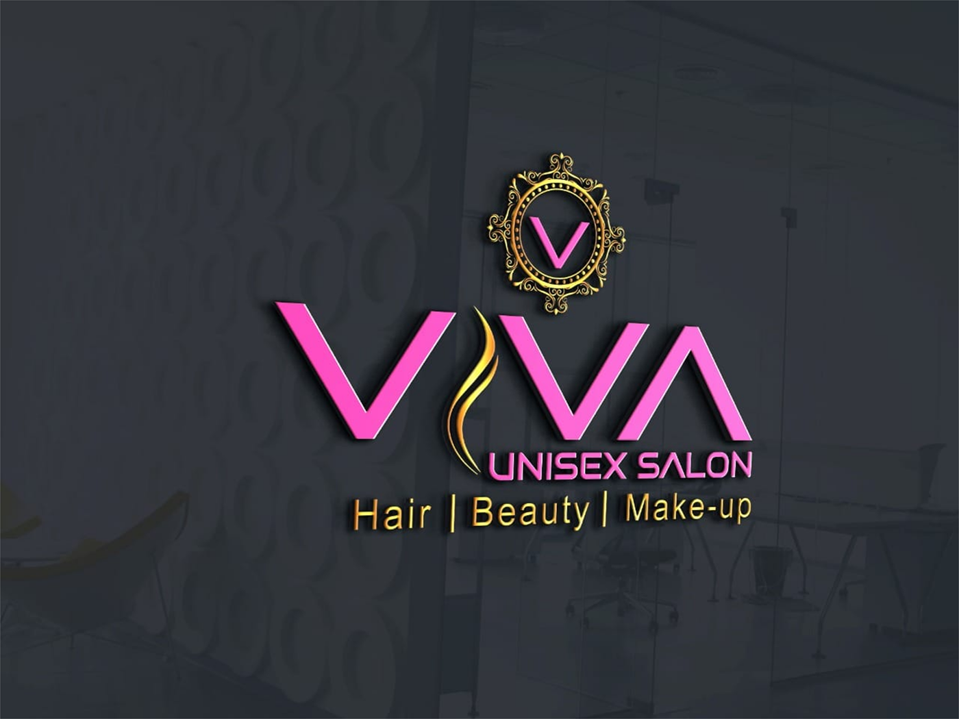 artist logo beauty logo make up logo SALOGO unisex salon logo