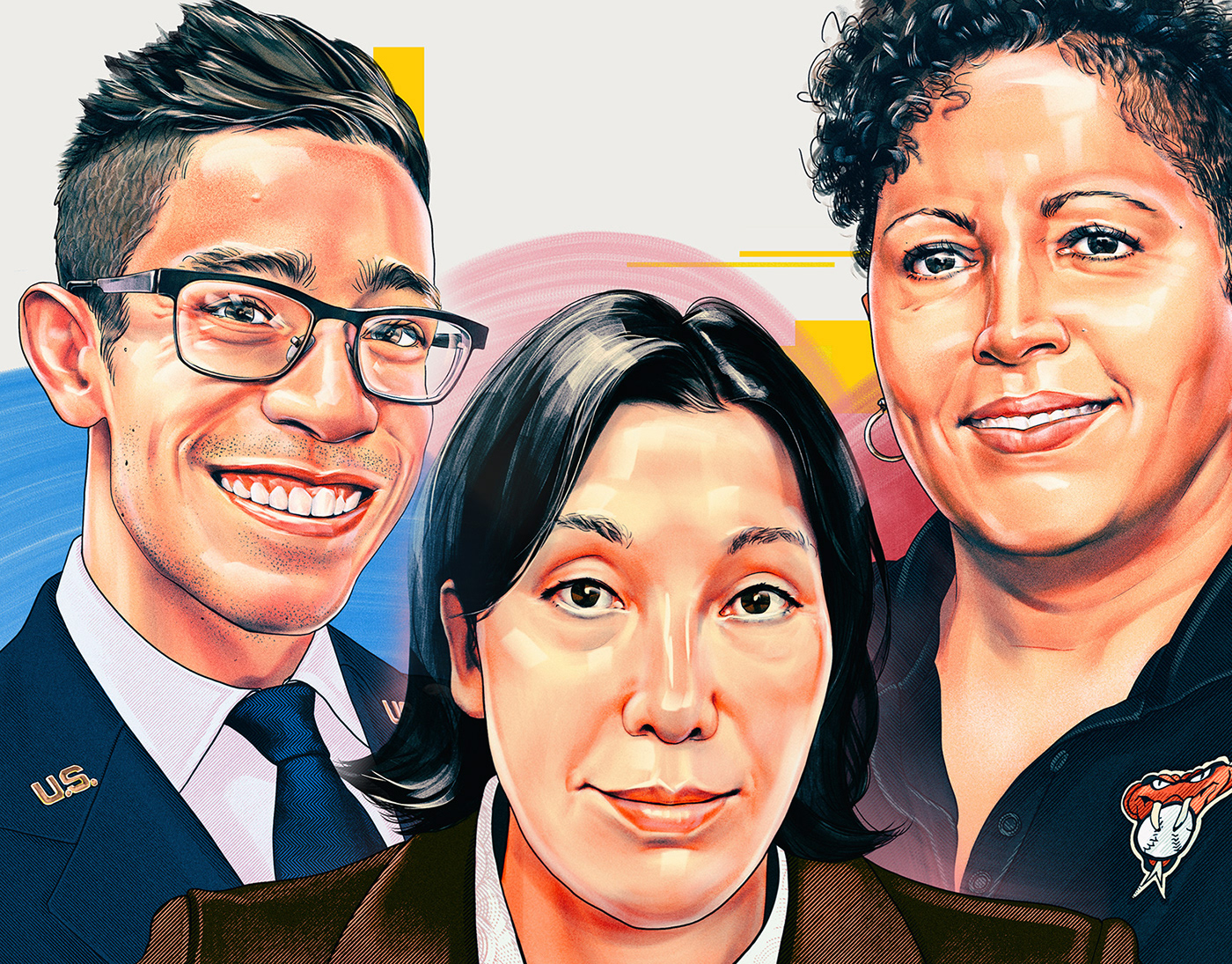 contemporary Illustrator portrait Portraiture wflemming editorial face ILLUSTRATION  people Diversity