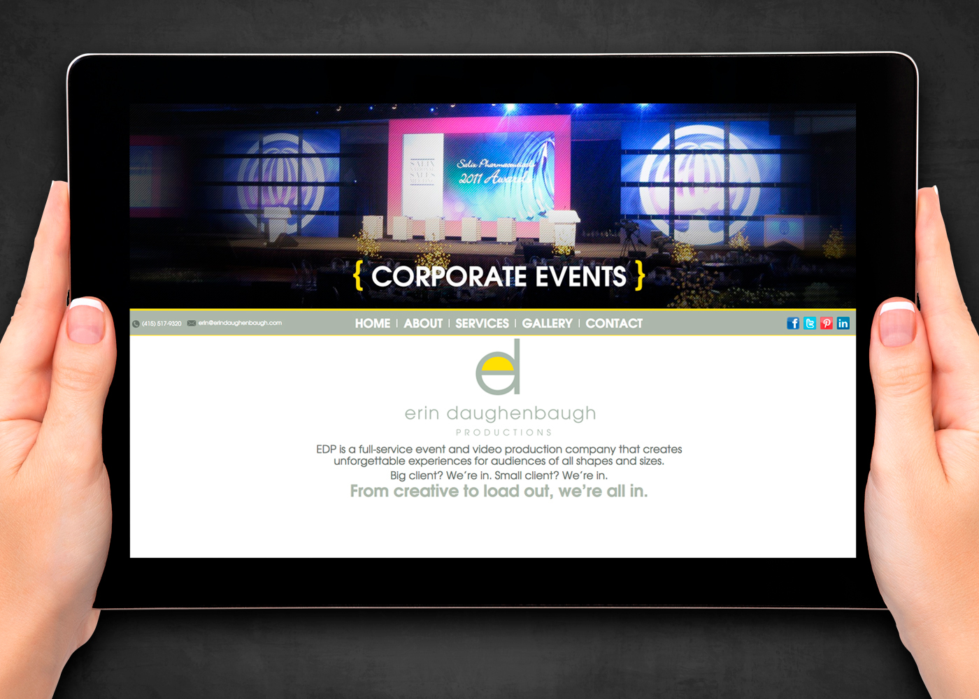 event planning Website Design wordpress