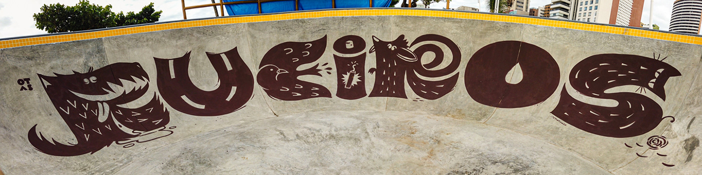skatepark Urban Graffiti skate ILLUSTRATION  Mural painting   lettering