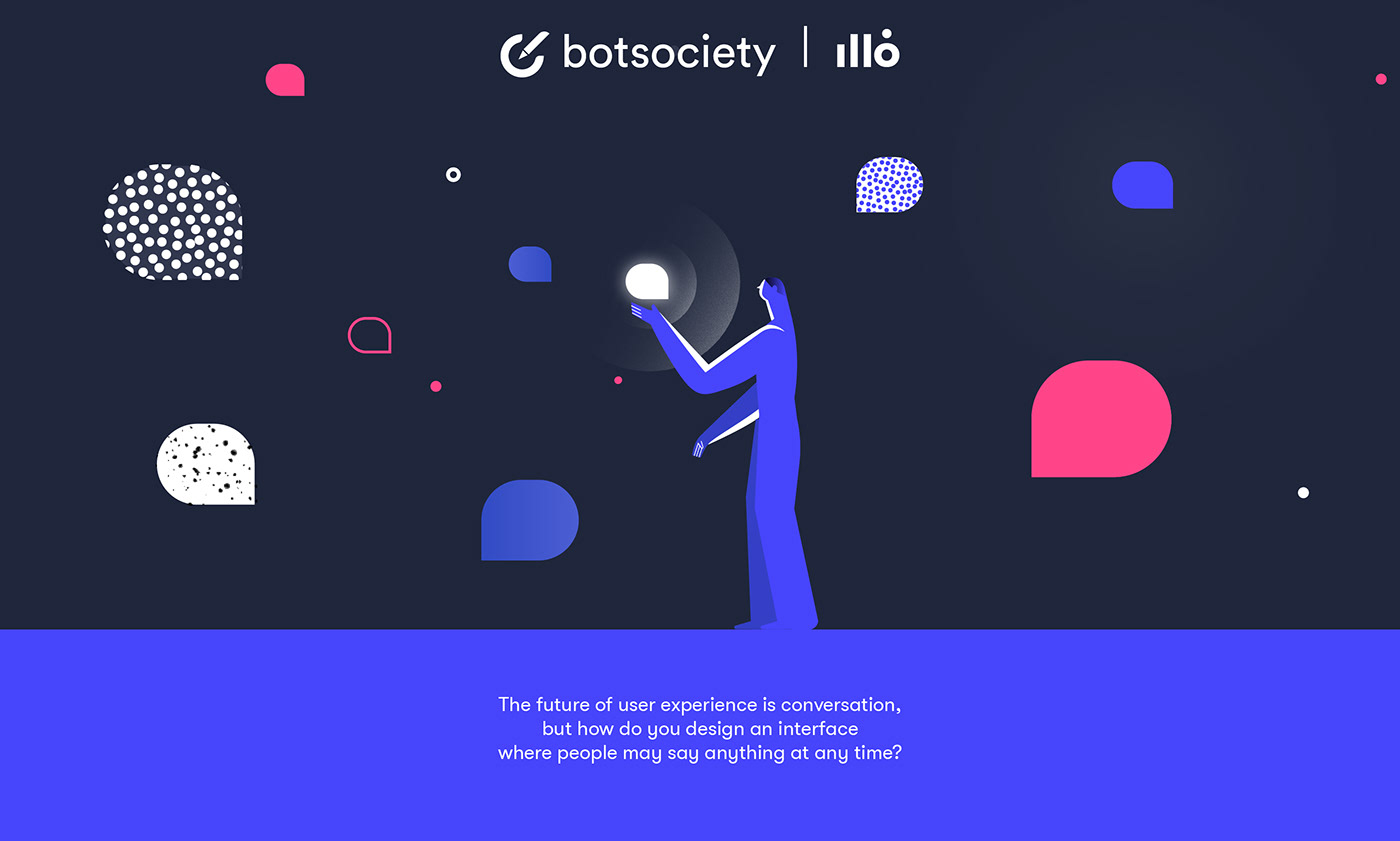 bot user prototype motion animation  baloon illo emotion talk color