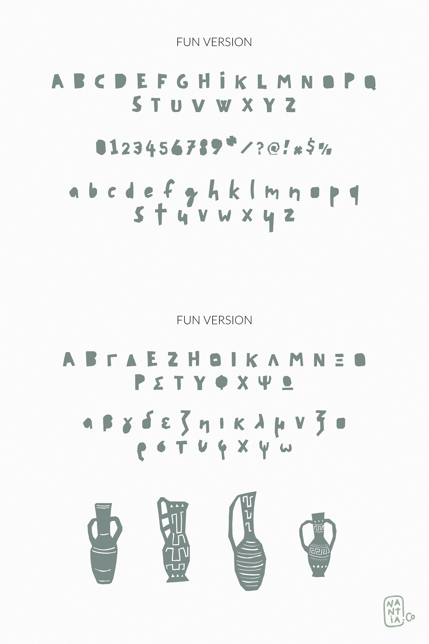 greek fonts NANTIACO FONTS pagkaki font