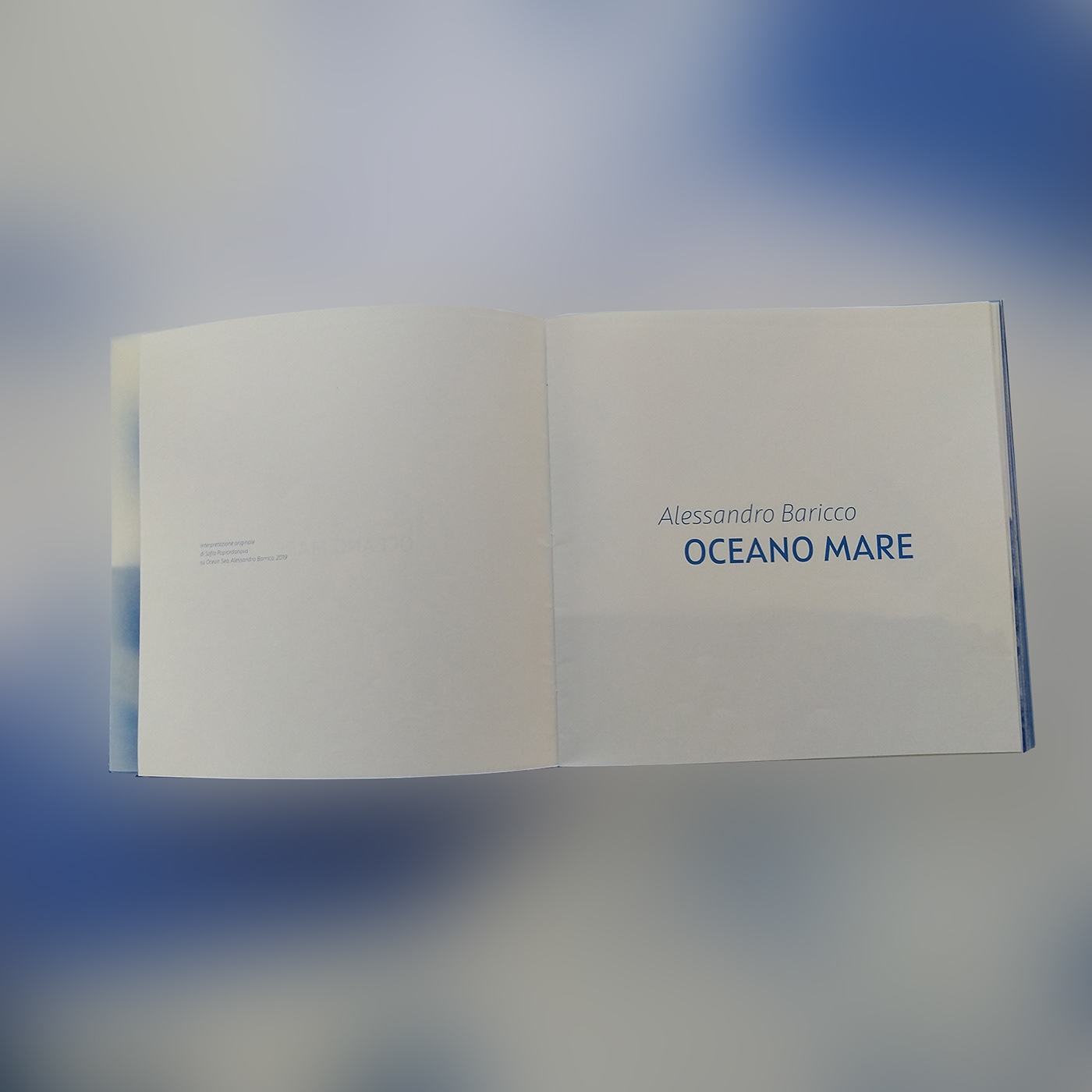 luxurius book art Ocean sea poetic Shadows artbook Luxury Book Oceano Mare