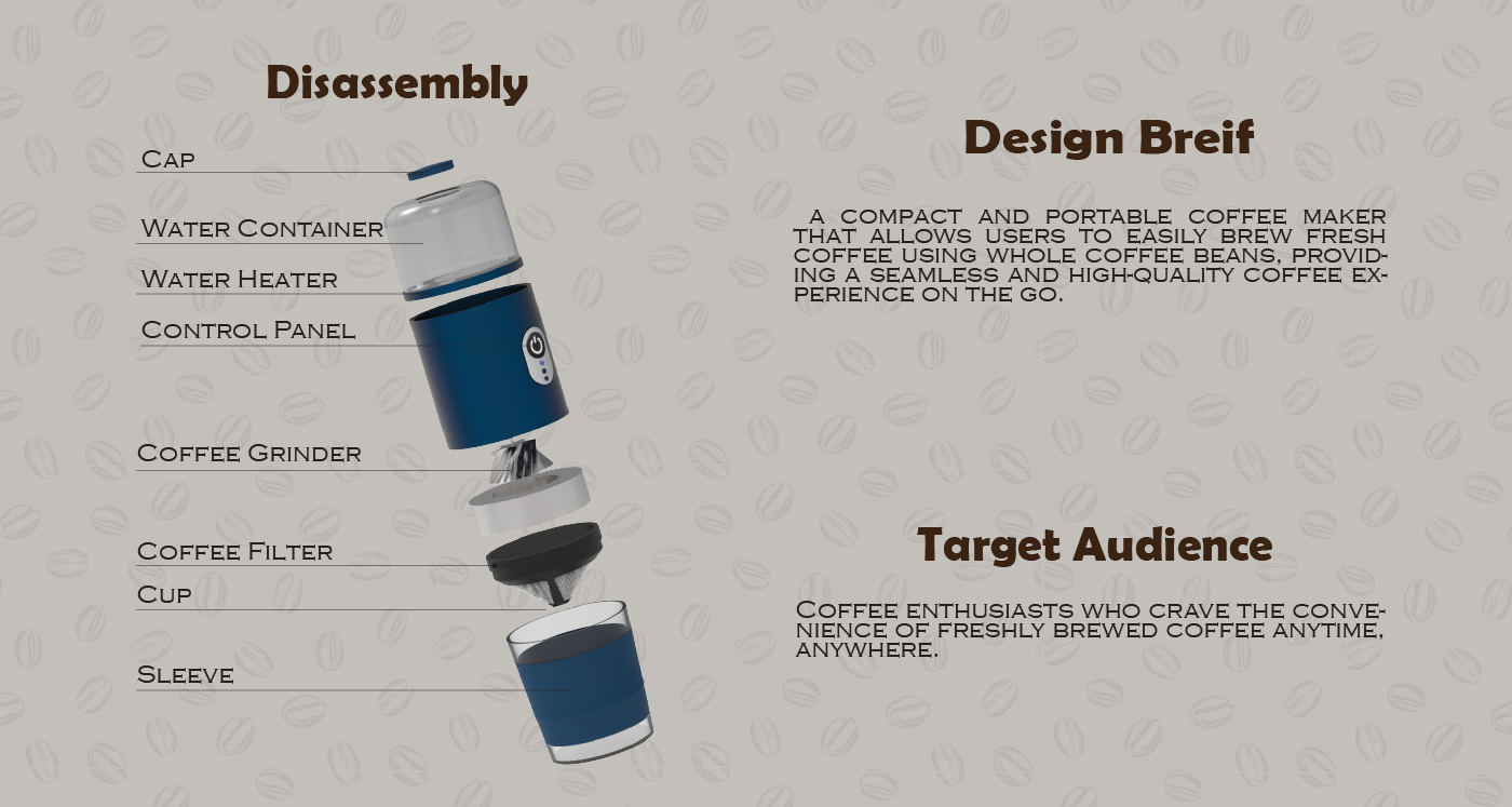 product design  3d modeling Render 3D concept coffeemaker