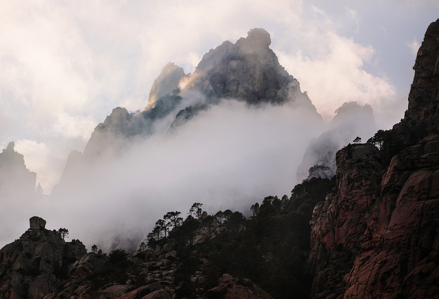 clouds corsica fog Landscape mountains Nature Outdoor Photography  Travel