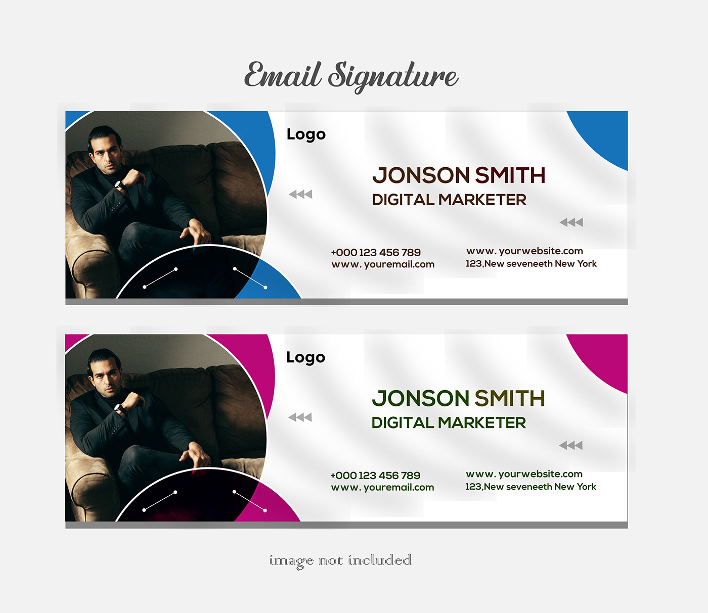 Email Design marketing   email signature design email template signature modern