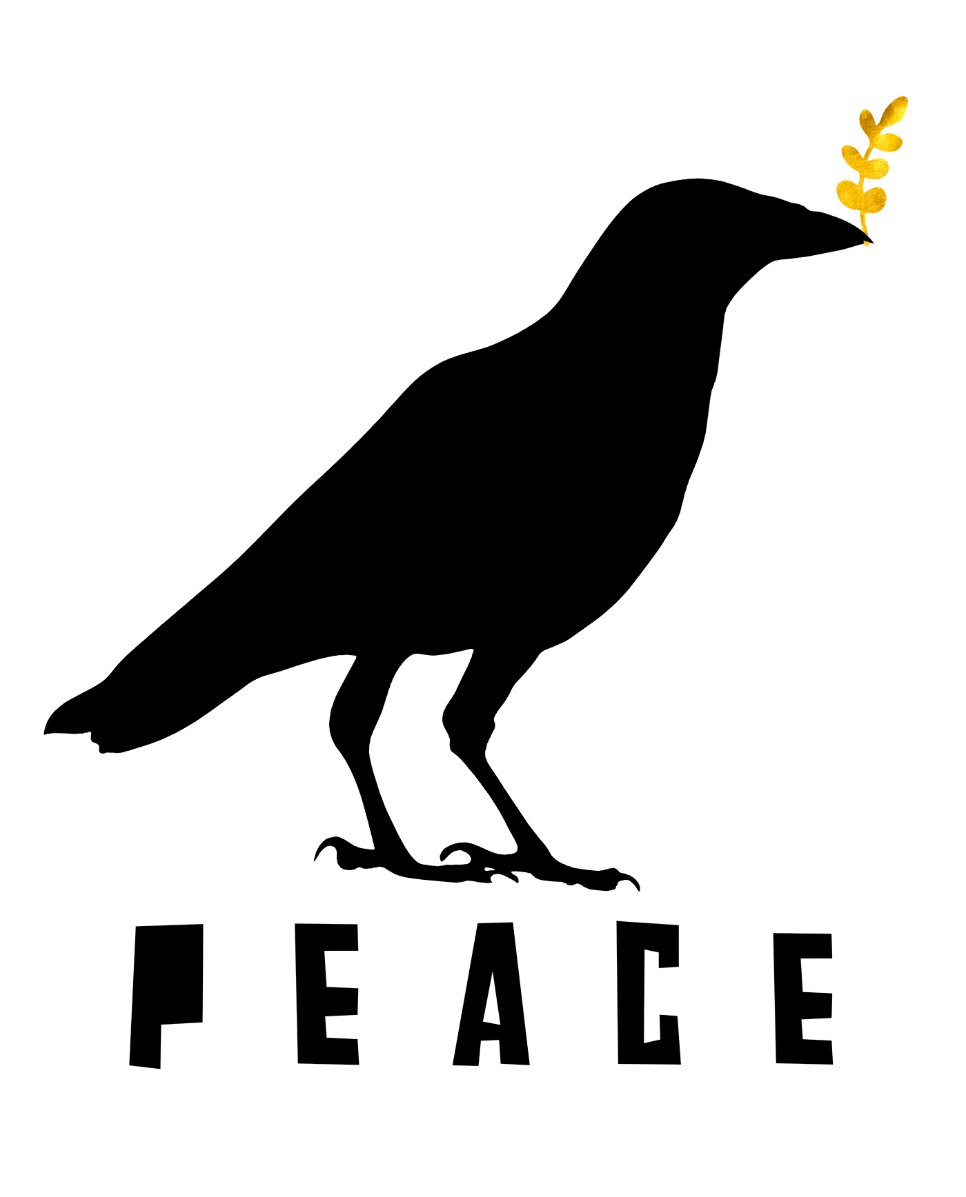 peace tolerance poster cartel cuba erick ginard paz crow leaf Anfachen Award