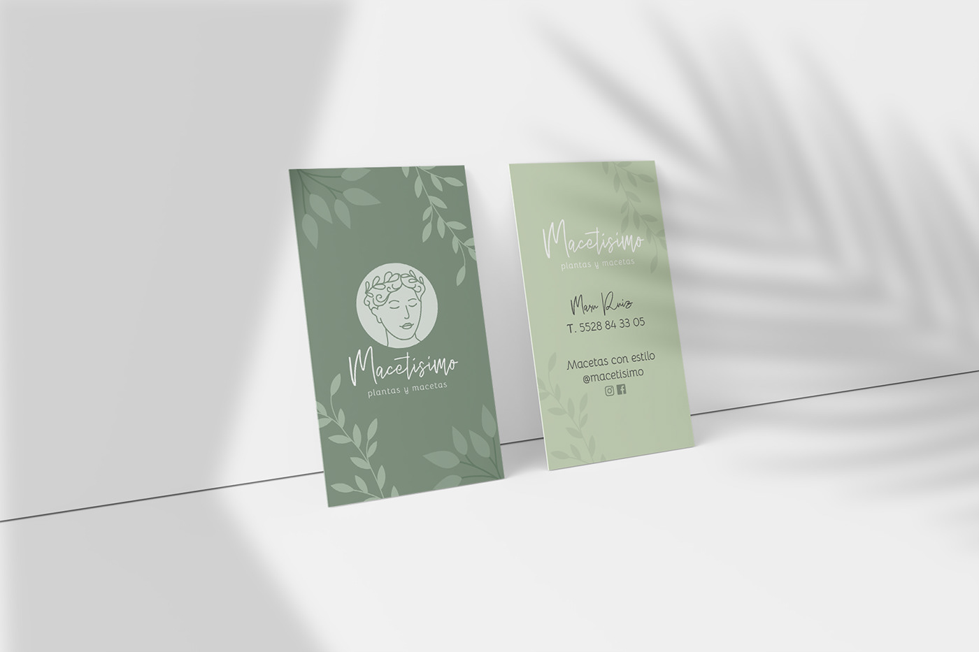 branding  business card diseño gráfico graphic design  Logotipo macetas Macetas y plantas plantas plants tarjeta de presentación
