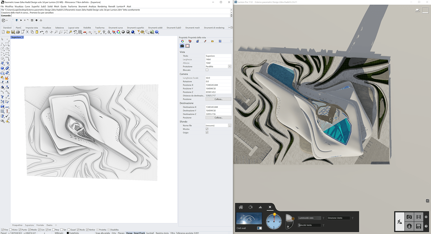 3D architecture archviz CGI exterior parametric rendering ZAHA HADID