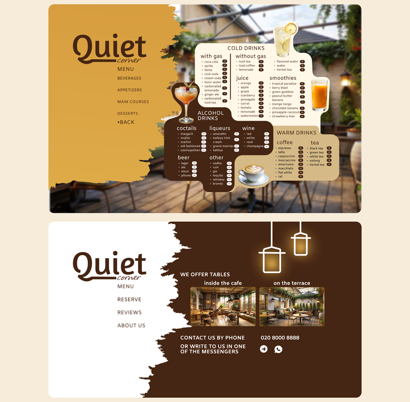 restaurant menu design Graphic Designer Web Design  UI/UX Figma Website UX design user interface
