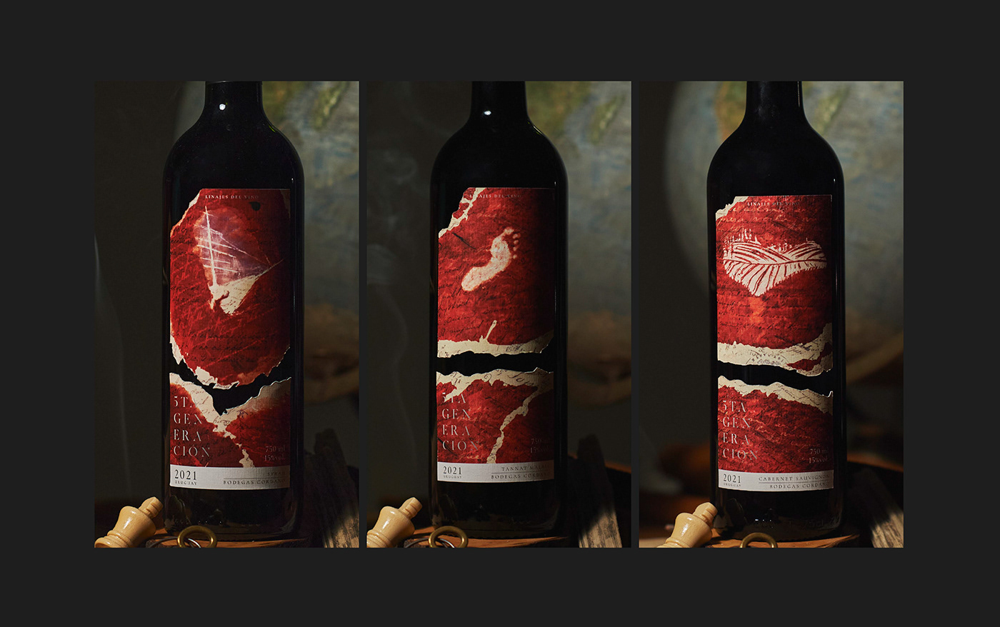 Packaging diseño de identidad vino etiquetas diseño gráfico ilustracion
