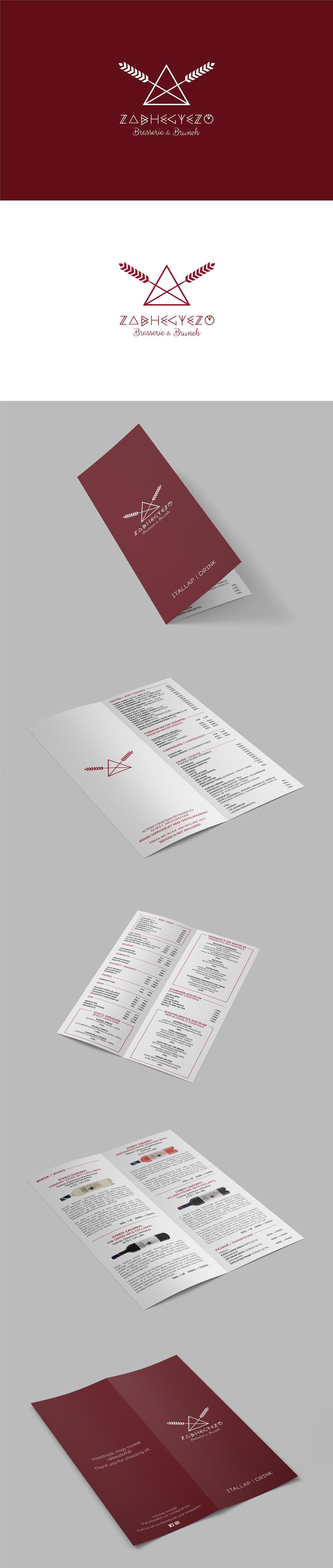 logo graphic design  design branding  restaurant menu