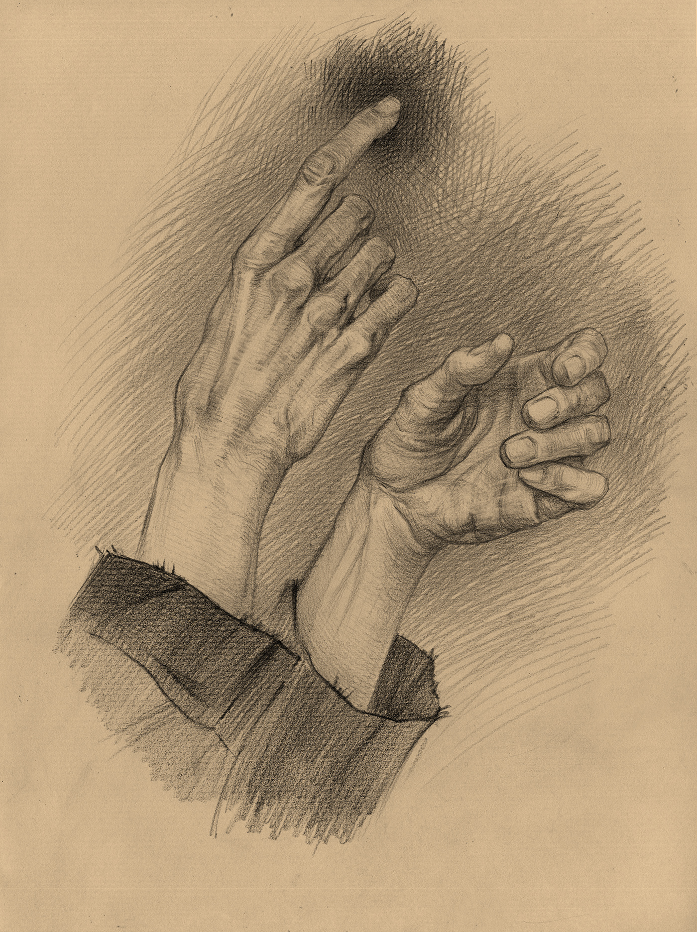 academic drawing Drawing  hand hands