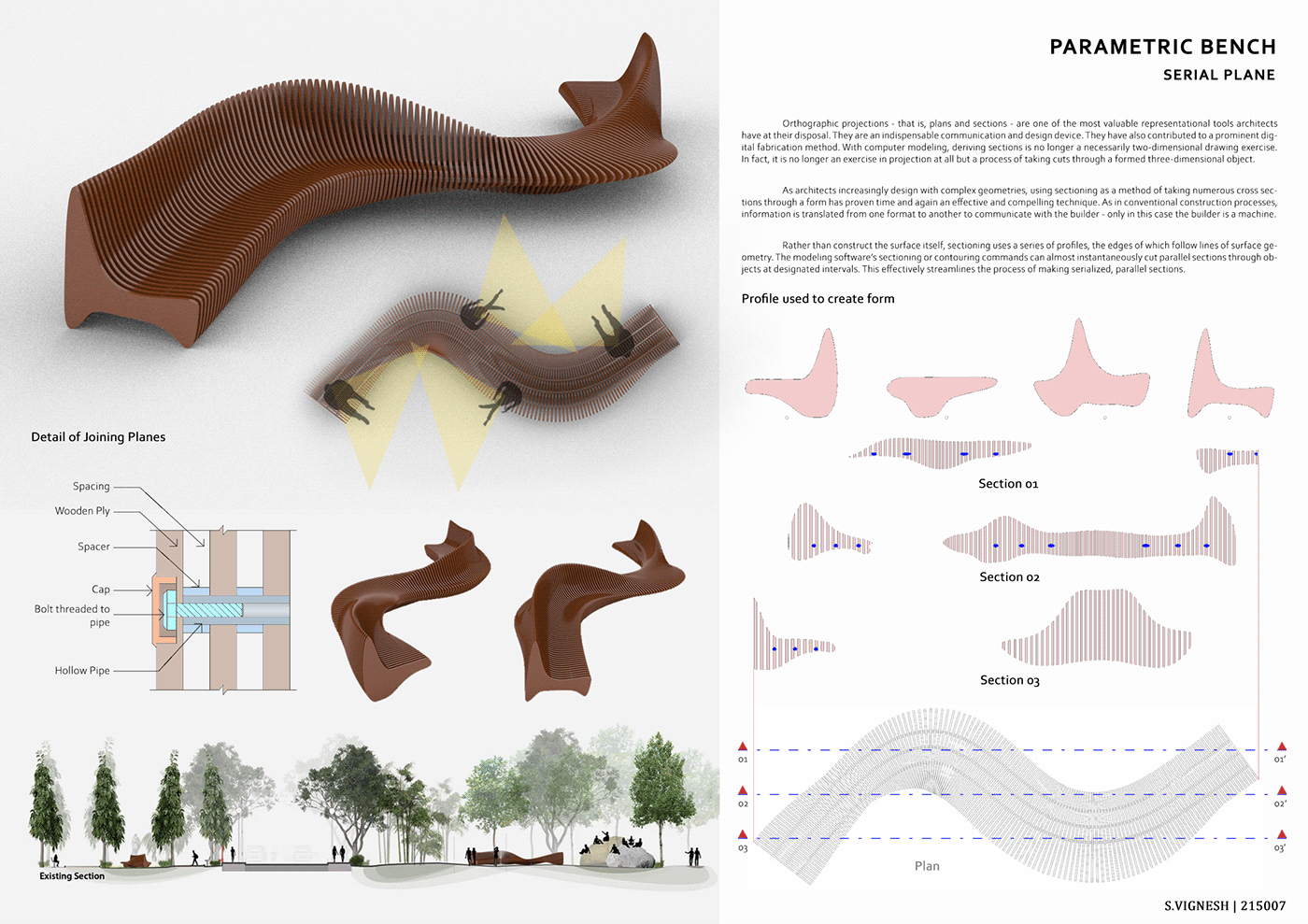 3D algorithmic furniture design  generative Grasshopper modeling parametric design Rhino Rhino 3D visualization