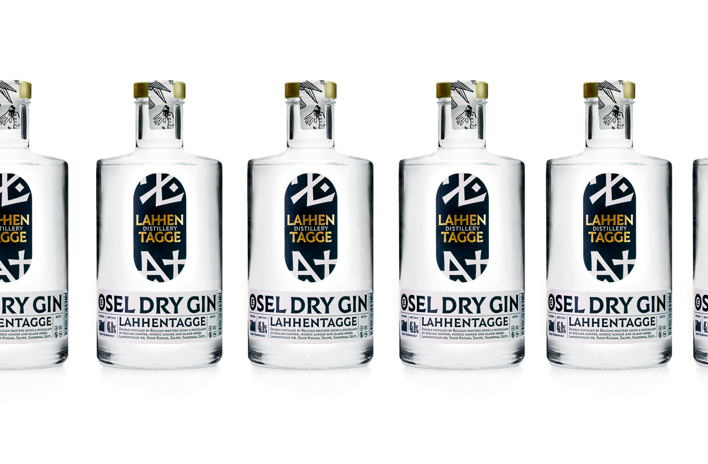 branding  gin bottle typography   Baltic spirit Label package northern
