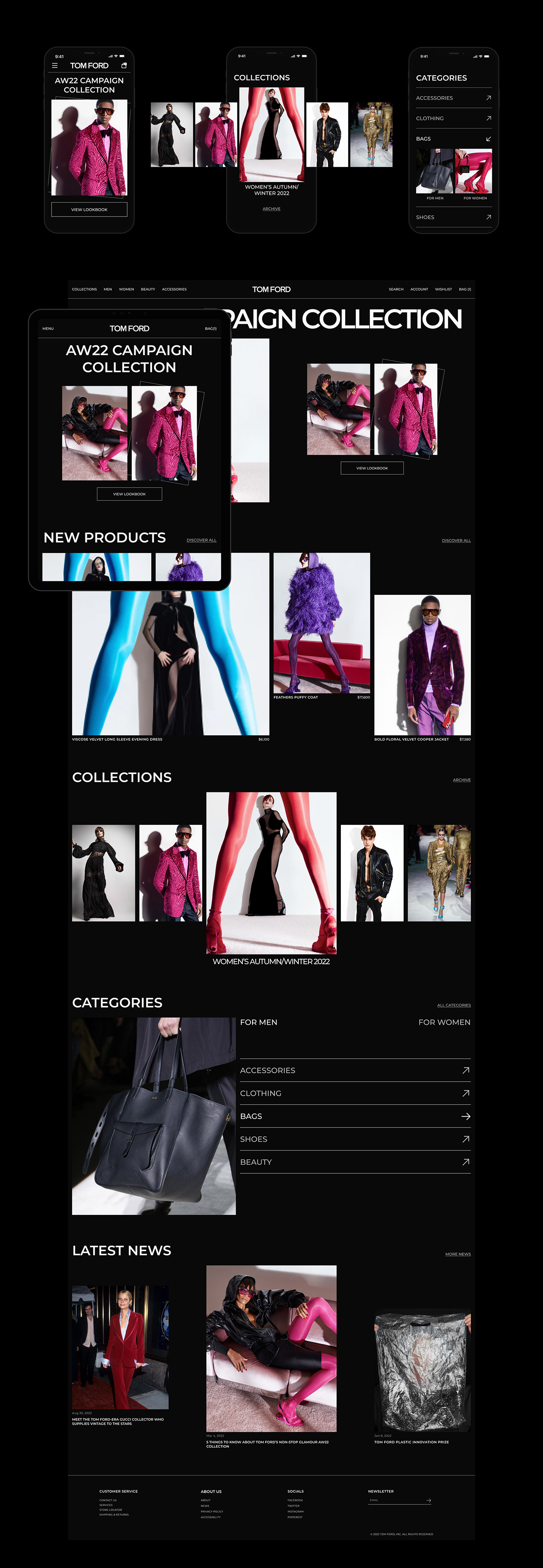 concept Ecommerce ecommerce website Fashion  online store redesign UI/UX Web Design  Website