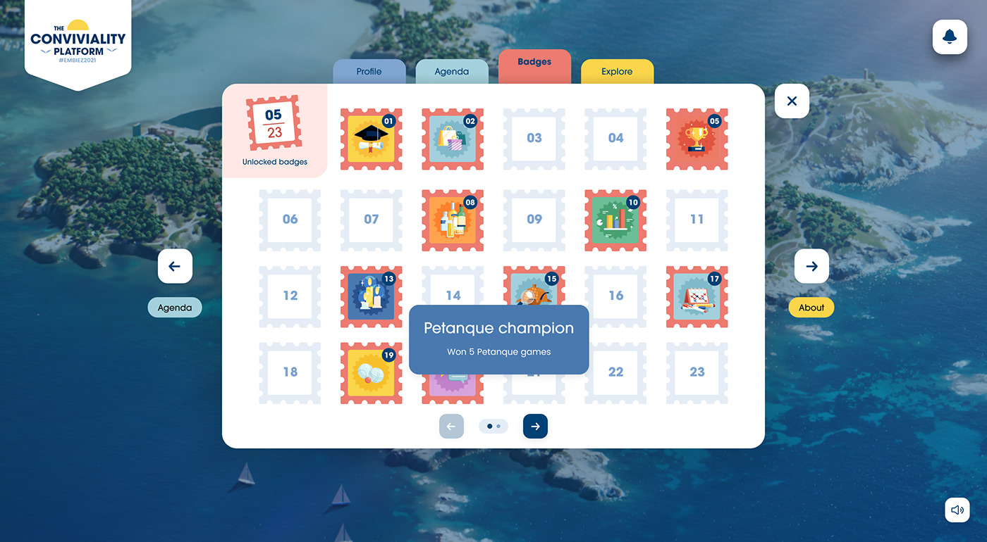 conviviality Experience interactive Island Platform webgl Website festival game design  multiplayer