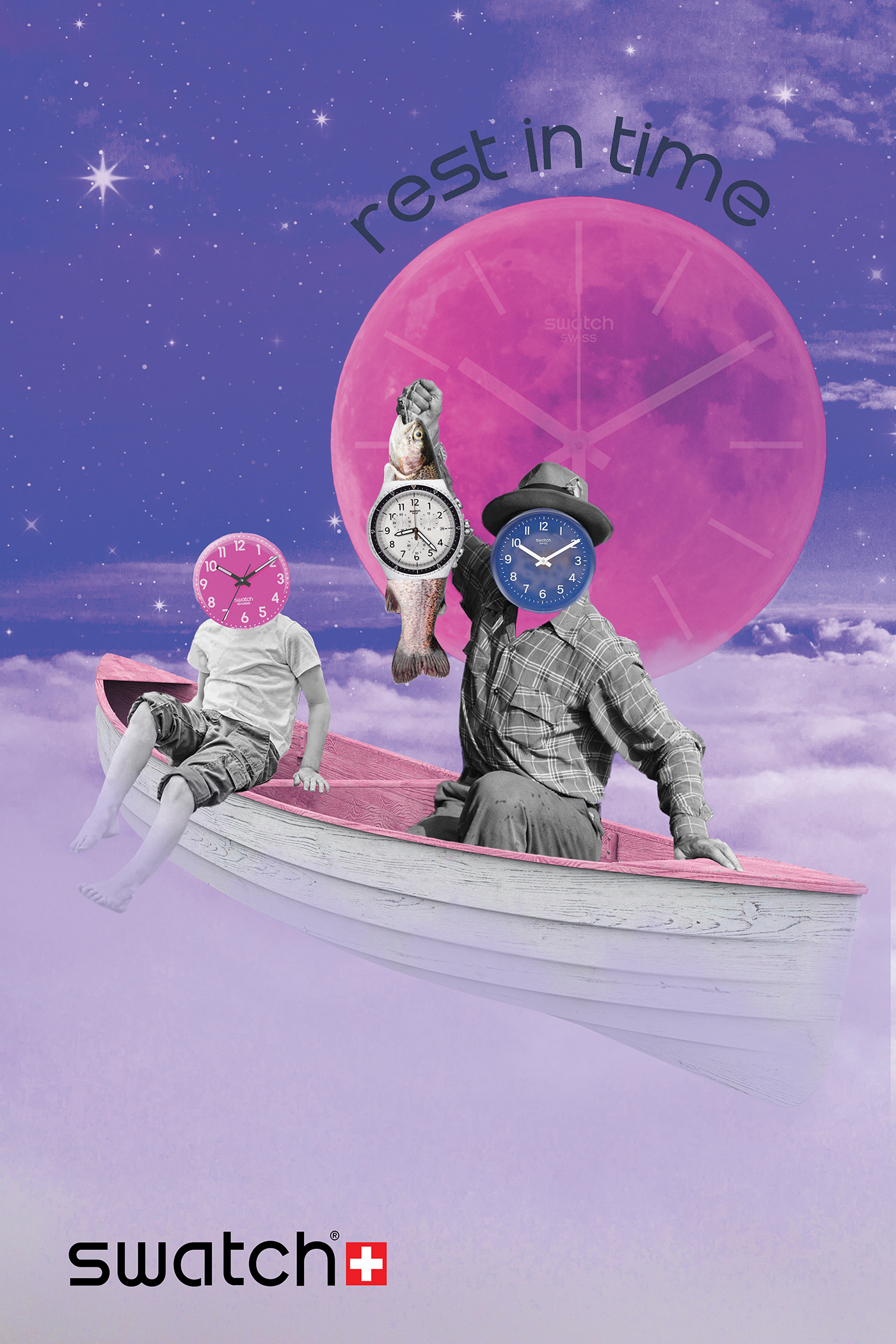 boat clock dream surrealism swatch watch