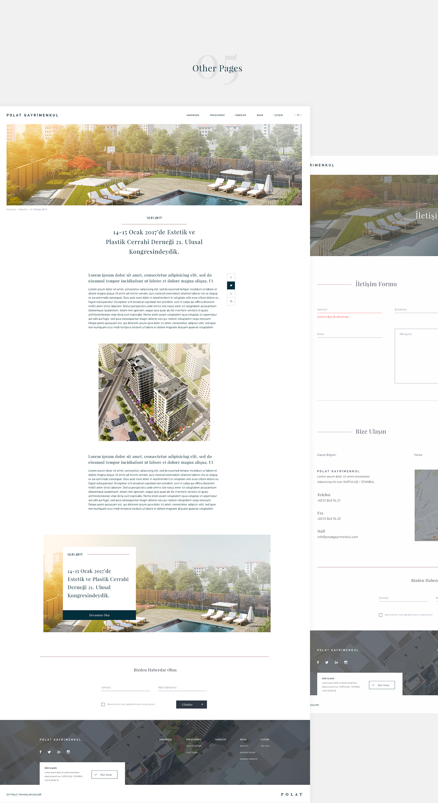 Website redesign consept architecture clean animate Project corporate