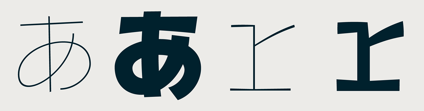 design font japanese Monowidth type type design Typeface typography   typo typographic