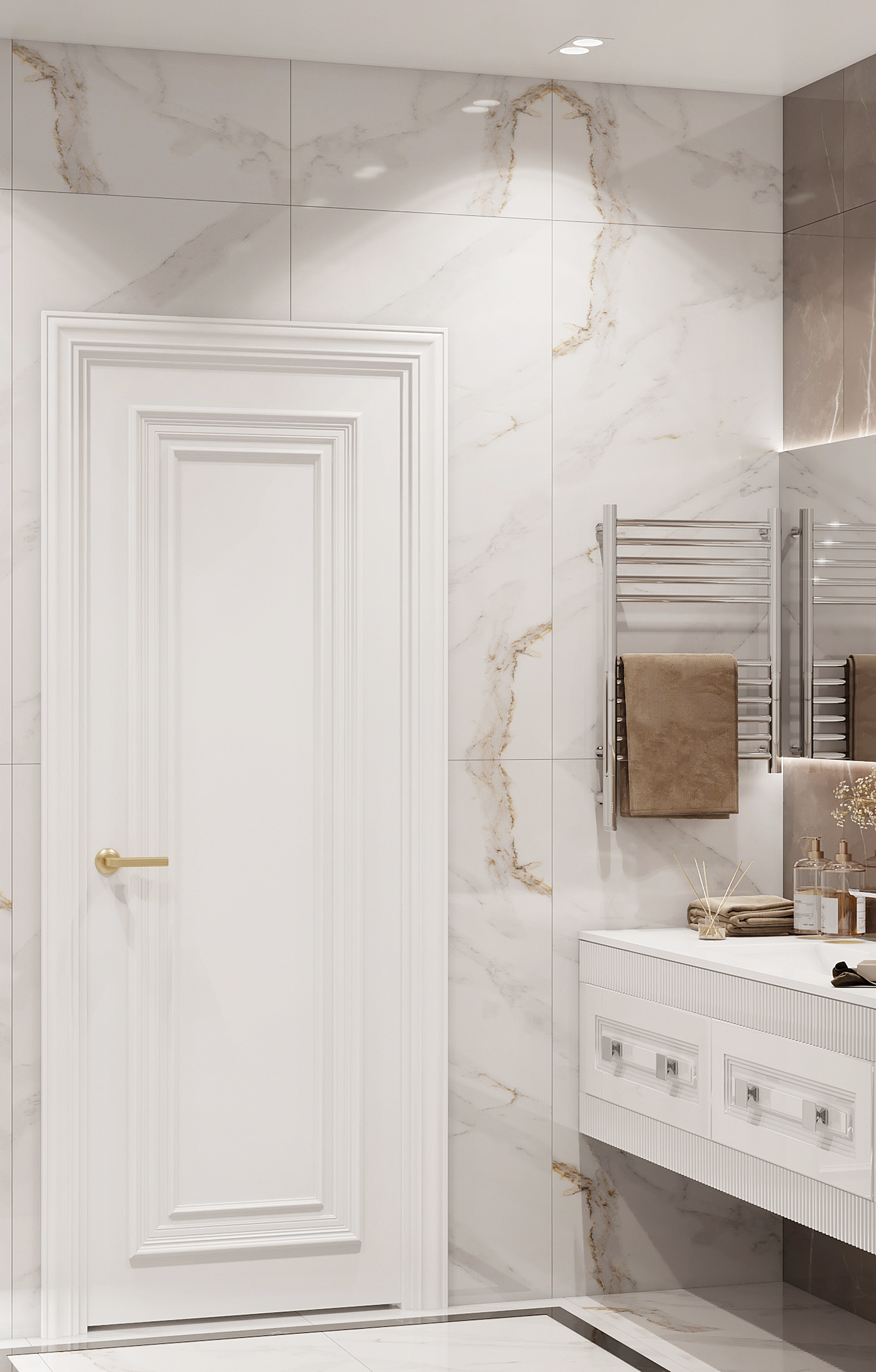 3ds max astrakhan bathroom corona interior design  krivich Render visualization