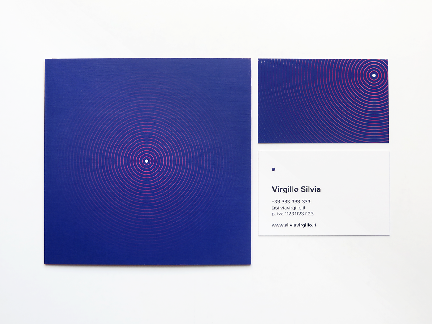 virgillo puntuale silvia virgillo business card BV Varnish UV coloured raised spot gloss