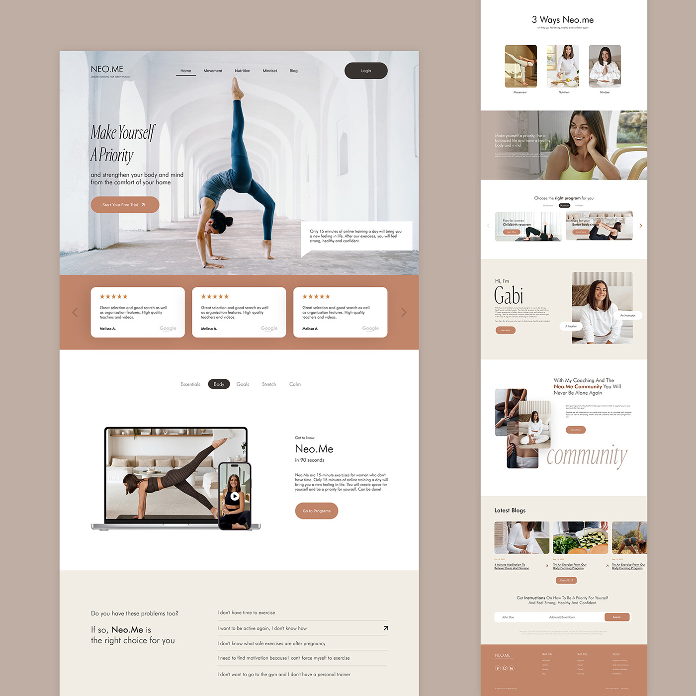 fitness fitness website landing page Mockup ui design user interface Web Design  Website Yoga Yoga Website