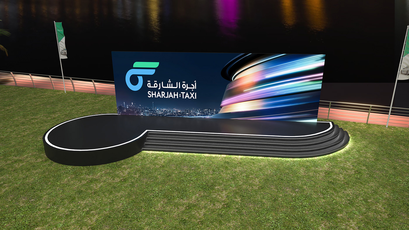 Event dubai logolaunch sharjah UAE grass Vip logo Logo Design Arabic logo