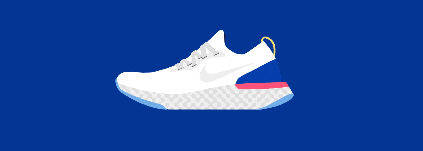 Nike epic react creative animation  hand-drawn framebyframe commercial design ILLUSTRATION  shoes