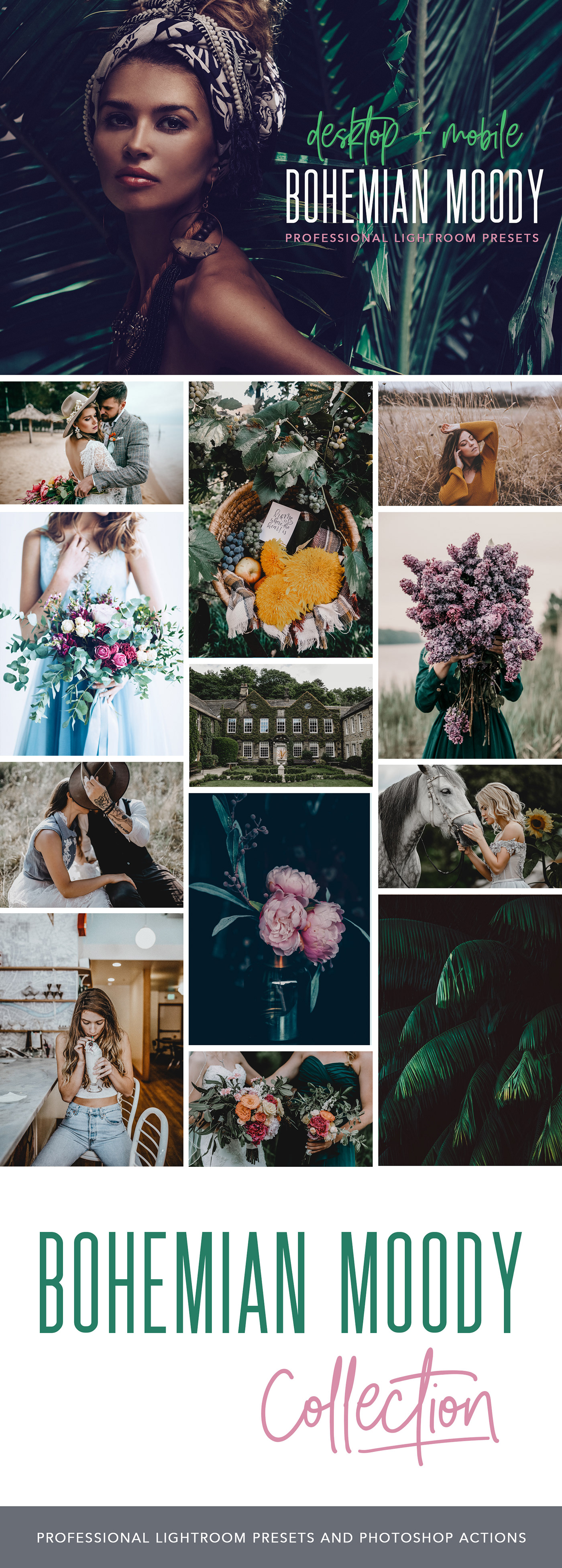 lightroom wedding Moody presets photoshop actions acr Photography  filters free
