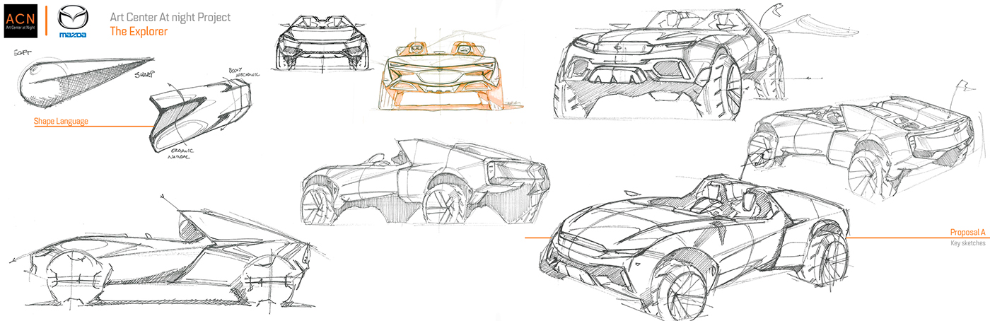 mazda car design design transportation car render sketch car sketch Automotive design product design  off road